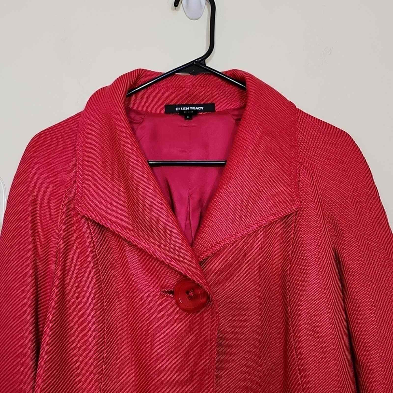Ellen Tracy Single Button Pink Jacket Blazer Size… - image 2
