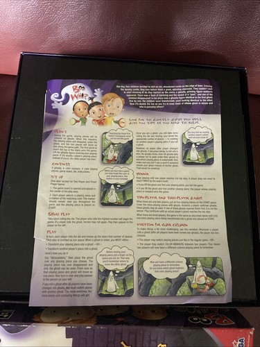 Boo Who? Board Game 2007 Mega Brands Ghostly Game of Who is Moving Who? Rare HTF - Picture 6 of 6