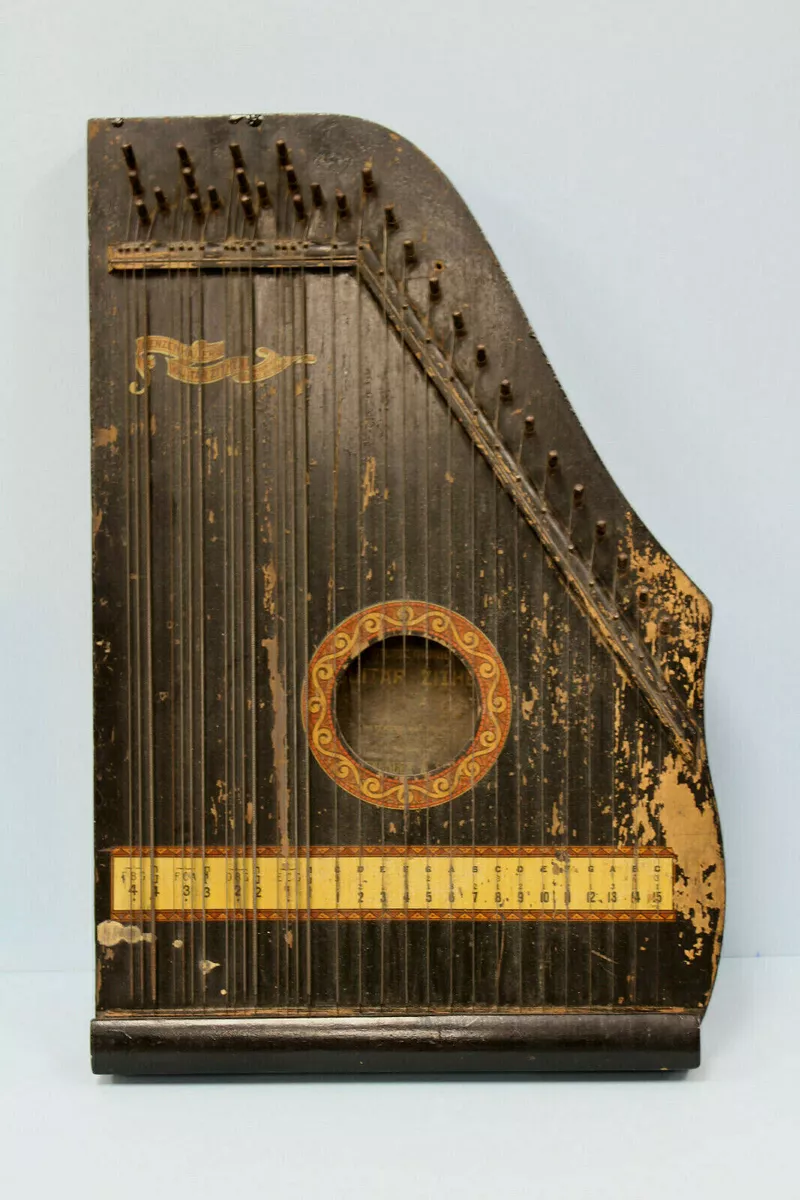 Antique Guitar Zither Menzenhauer's No. 2 Menzenhauer & Schmidt Pat.1894 USA