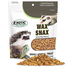 Wax Snax (Dried Waxworms) (1 oz.) - Healthy & Wholesome Treat - Hedgehog, Bird