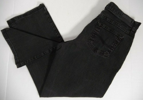 Straight Leg Denim Black Jeans Size 