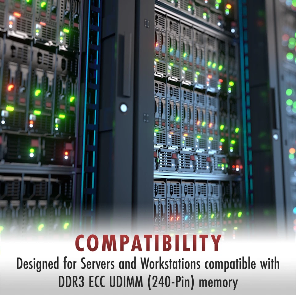 8GB DDR3 ECC UDIMM Micron MT18KSF1G72AZ-1G4E1ZE Equivalent Server Memory RAM 1x - Image 4 of 4