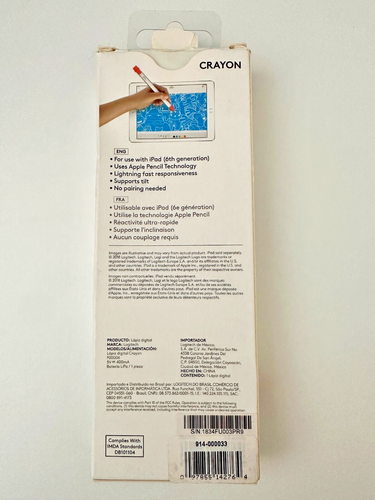 Logitech Crayon Digital Pencil Lightning (914-000033) - Używany doskonały - Zdjęcie 2 z 3