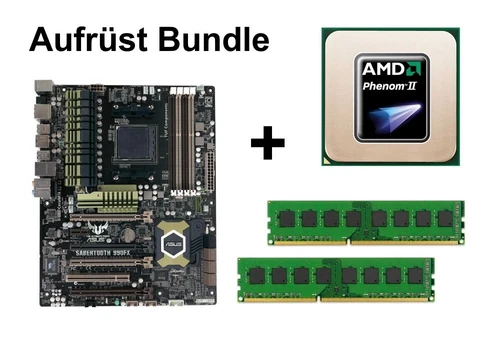 Aufrüst Bundle - ASUS Sabertooth 990FX + Phenom II X6 1090T + 16GB RAM #107859