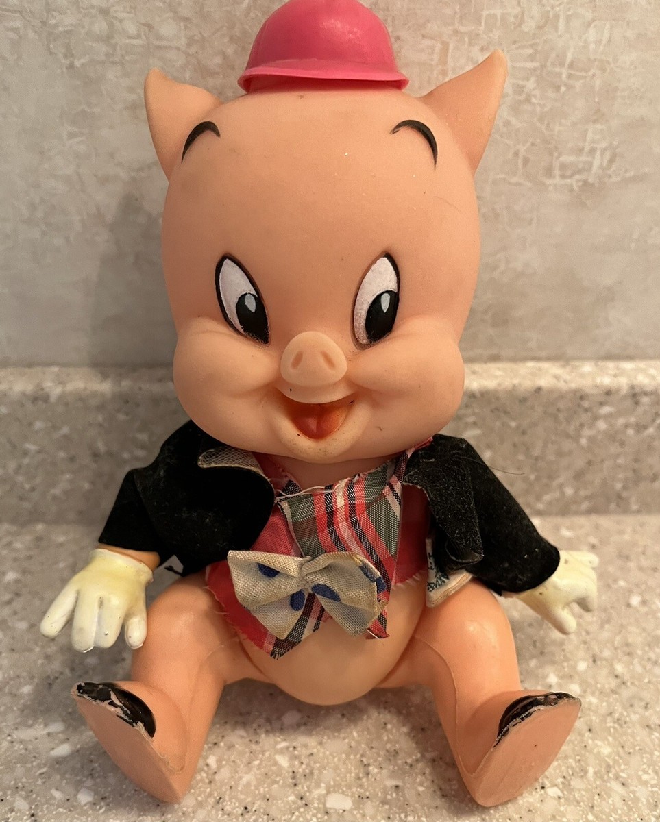 VTG. 1970 ('69) Porky Pig Figure Warner Bros,Looney Tune R Dakin