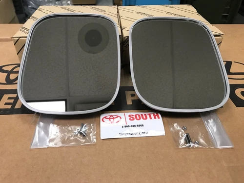 PAIR Of New OEM Mirrors Genuine Toyota 1969-84 FJ40 BJ40 Landcruiser 87901-90303
