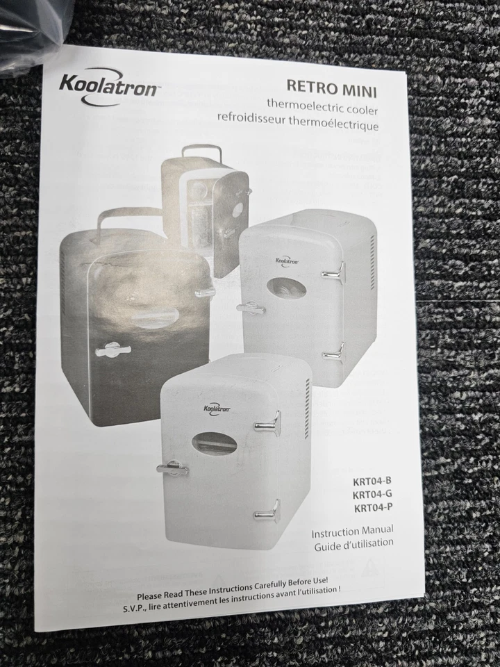 Koolatron KRT04-B Portable Mini Fridge 4 Liter/6 Can AC/DC Thermoelectric Cooler - Image 2 of 4