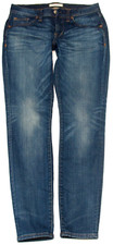 Madewell Womens Skinny Jeans Size 27 29x29 Mid Rise Blue Dark Wash Stretch