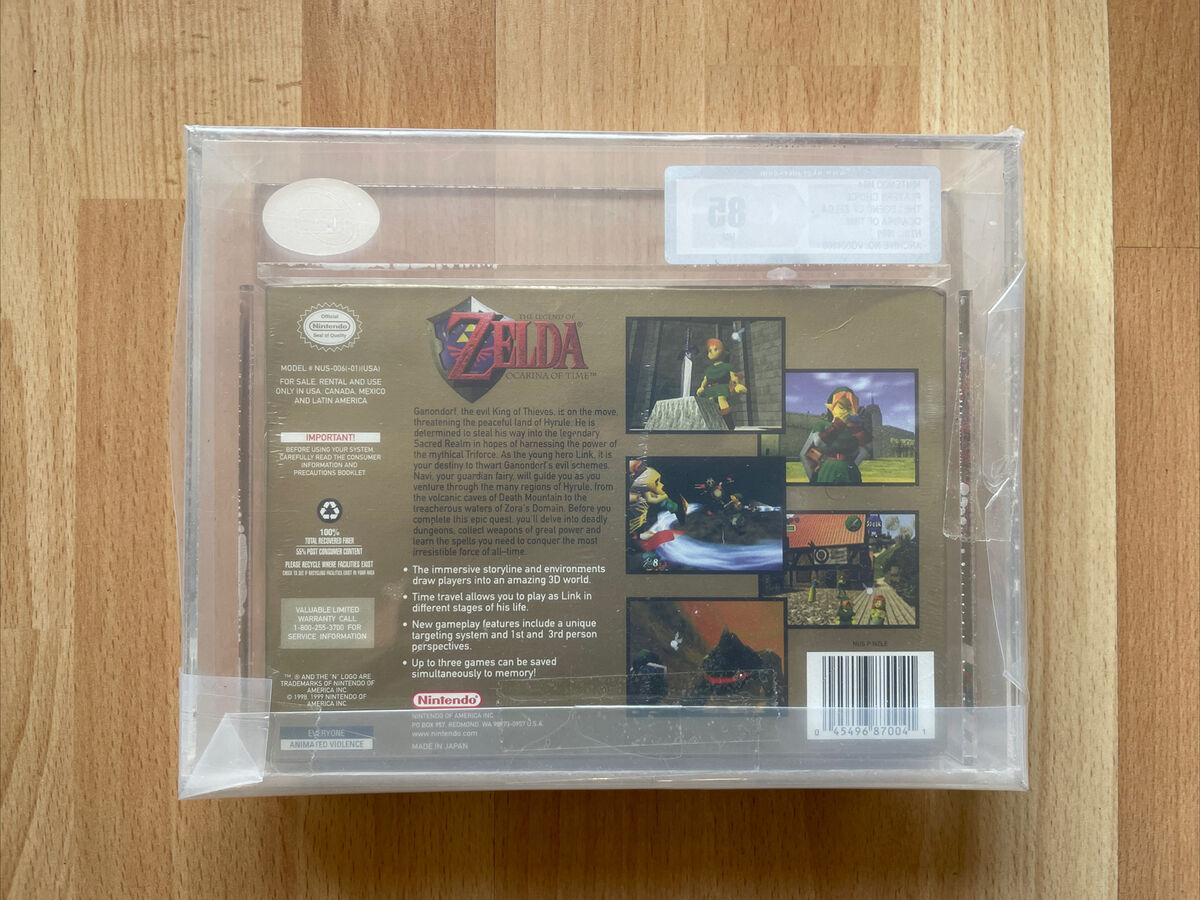 The Legend of Zelda: Ocarina of Time Nintendo 64 PAL Factory Sealed WATA /  VGA ?