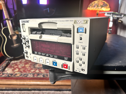 Sony DSR-1500A Digital Video Cassette Recorder TESTED. It's 16.25 inches long, 8