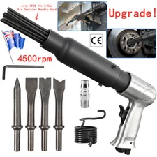 Quick Change Air Hammer 6" Stroke Pneumatic Super Duty +Chisel & Descaler Needle