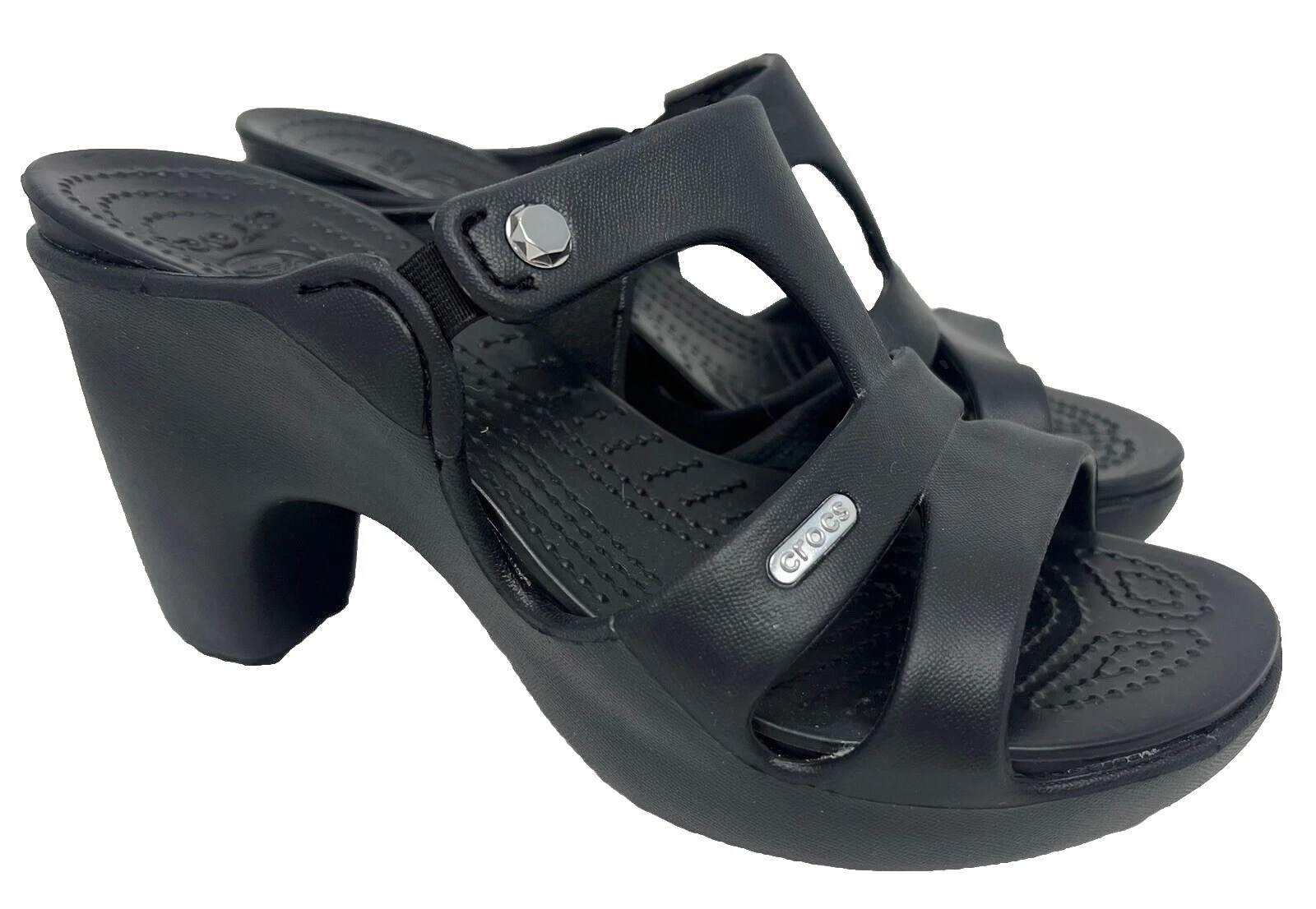 Crocs Tacones Negros para De mujer