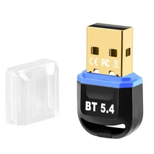 USB 2.0 Bluetooth 5.4 Dongle Adapter Wireless Transmitter Receiver for Laptop PC