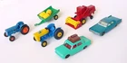 1960s LESNEY MATCHBOX DIECAST LOT 6 LINCOLN FORD TRACTOR COMBINE FIAT JOHN DEERE