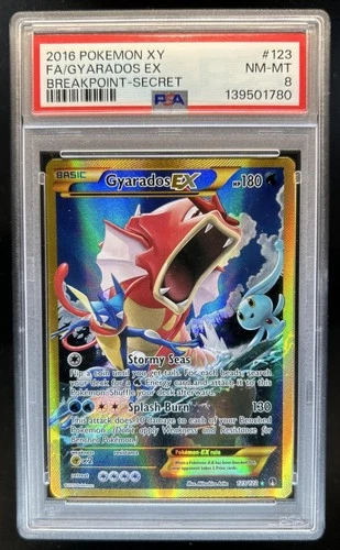 2016 Pokemon XY BREAKpoint Gyarados #123/122 PSA 8