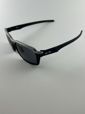 Oakley Parlay Matte Black Frame Prizm Grey Lens OO4143-0158 Silver Icons