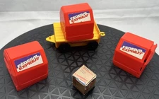 Lot Of 5 Playskool Federal Express Red Delivery Cargo Mail Box Vintage