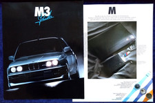 BMW 3er, E 30, M3, Special Brochure Cecotto, 1.1989 with supplement!!