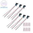 6Pcs Fuel Injector Connector Pigtail Plug Wiring Harness for Jeep Dodge