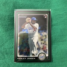 KENLEY JANSEN 2010 BOWMAN CHROME DRAFT ROOKIE CARD LOS ANGELES DODGERS. rookie card picture