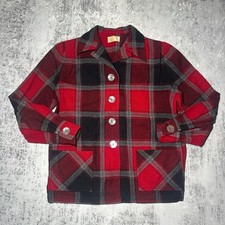 True Vintage 1950s Pendleton Plaid Flannel Wo...