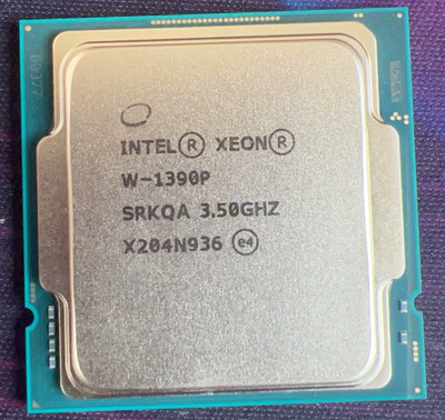 W-1390P Intel Xeon LGA-1200 3.50-5.30GHz 8-core 16MB 125W server CPU processor