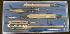 Vintage Staedtler Mars Masterbow Drawing Instrument Set 551 10 A6N Germany