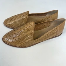 Vintage Esprit Woven Leather Huarache Style Flats  made in Brazil Deadstock 8