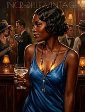 Antique Art Deco Venetian African Trade Beads Necklace 1920s Jazz Age Unique