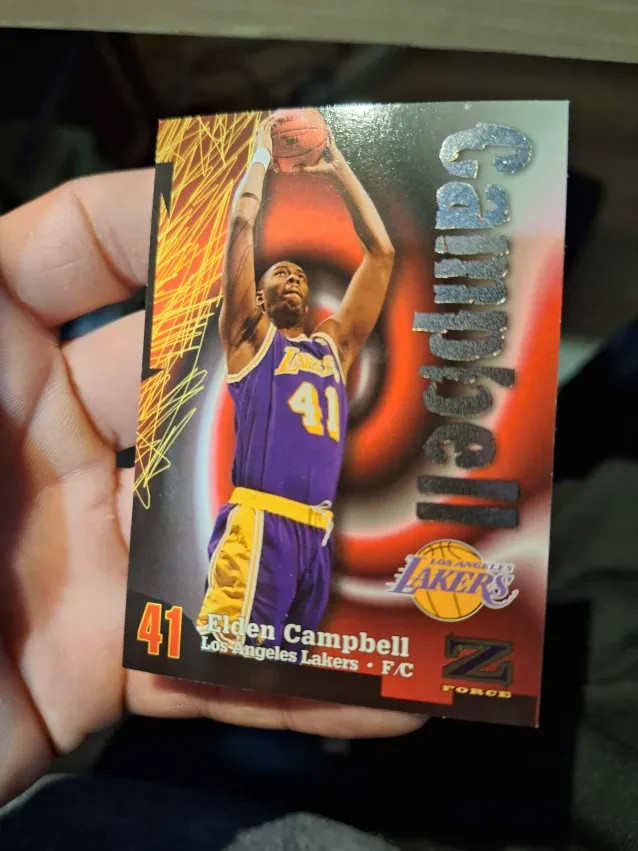 1997–98 Stadium Club #41 Elden Campbell – Los Angeles Lakers – NM