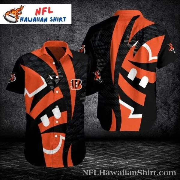 Cincinnati Bengals Charcoal Camo Hawaiian Shirt