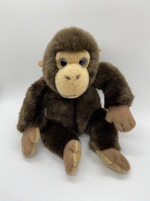 Vintage Leonine Affe Schimpanse Affe 8 Zoll Stofftier Plüschtier Tröster