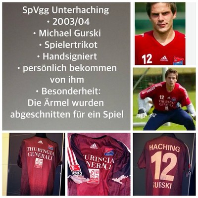 SpVgg Unterhaching Trikot Torwart Trikot Spielertrikot Matchworn Matchprepared 