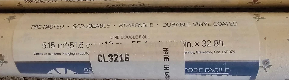 Papel tapiz recubierto de vinilo fregable preparado Sunworthy 55 pies cuadrados de colección Foto 2 de 3