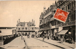 CPA 62 BERCK PLAGE L'AVENUE DE LA GARE.