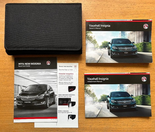 13-17 VAUXHALL INSIGNIA OWNERS HANDBOOK MANUAL + NAVI & WALLET