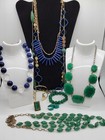 Vintage To Now Wearable Blue Green Jewelry Lot 2lbs — photo 6