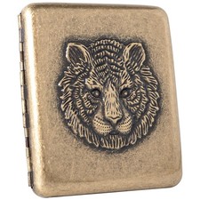 Vintage Metal Case, Metal Plated Copper, Capacity 18-20, Finish...