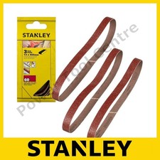 Stanley STA33311 PowerFile 13mm x 455mm 60Grit Sanding Belts BD290 BD280