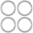 4 NEW 14" CHROME Steel Wheel Trim Rings Beauty Rims Glamour Ring Rim Edge Bands