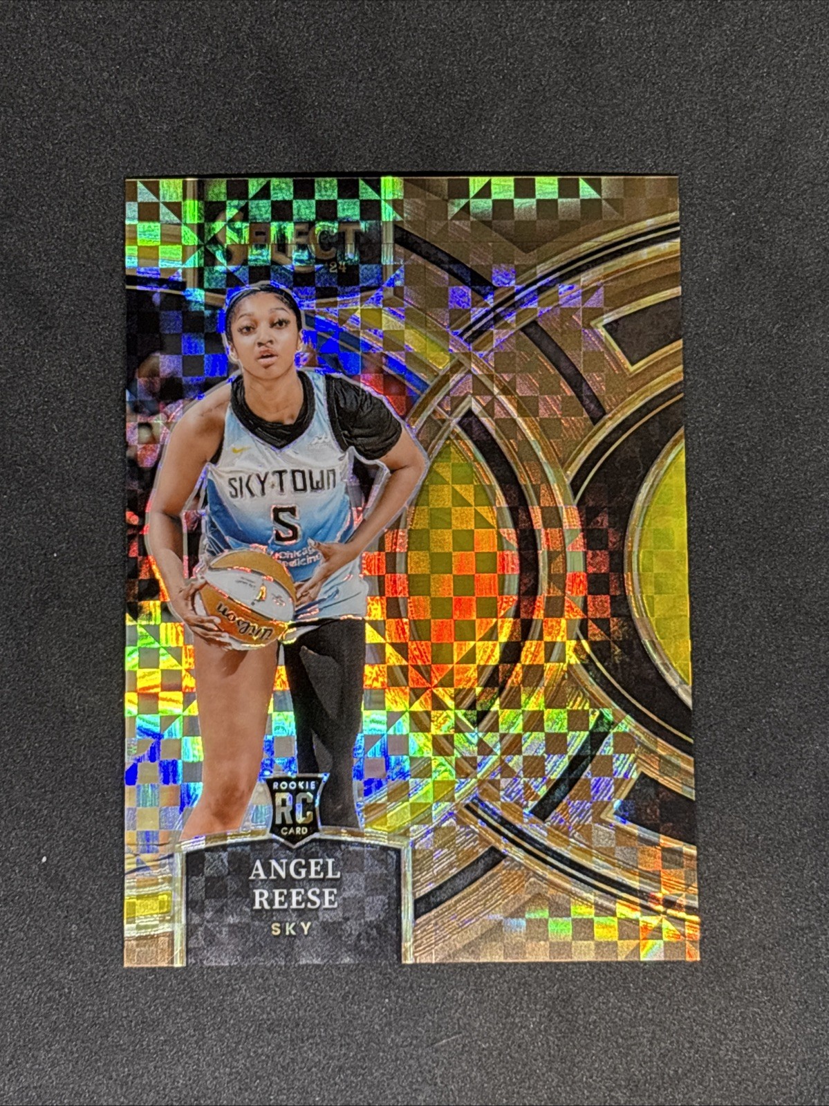 2024 Panini Select WNBA Bronze Checker Prizm 13/49 Angel Reese RC #147 Premier