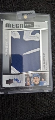 Tage Thompson 2023-24 Upper Deck Premier Mega Patch Chest Logo/27 Handnummeriert