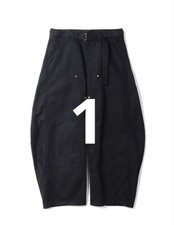 USED SIZE 1 SACAI CARHARTT WIP DUCK PANTS BLACK UNUSED