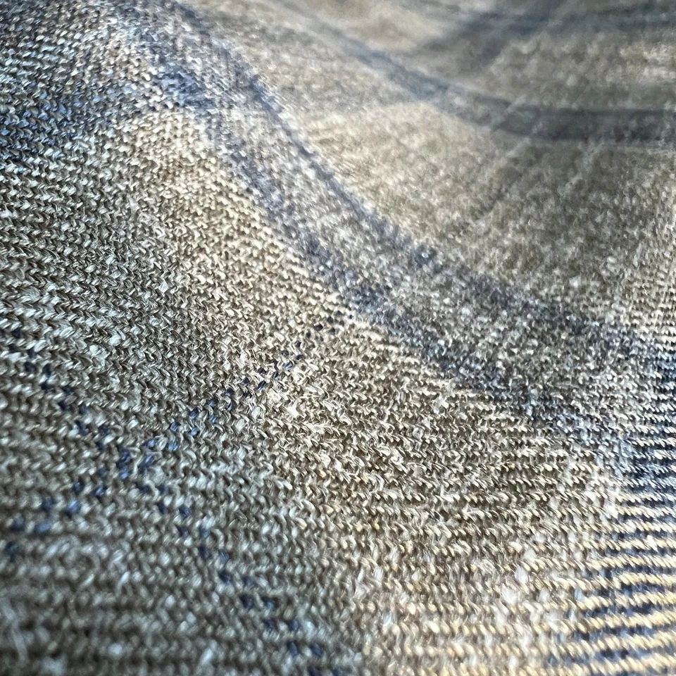 Loro Piana SILK AIR Fabric 1.60m - 35% SILK Wool Linen - Plaid -Slender Jacket - Image 4 of 4