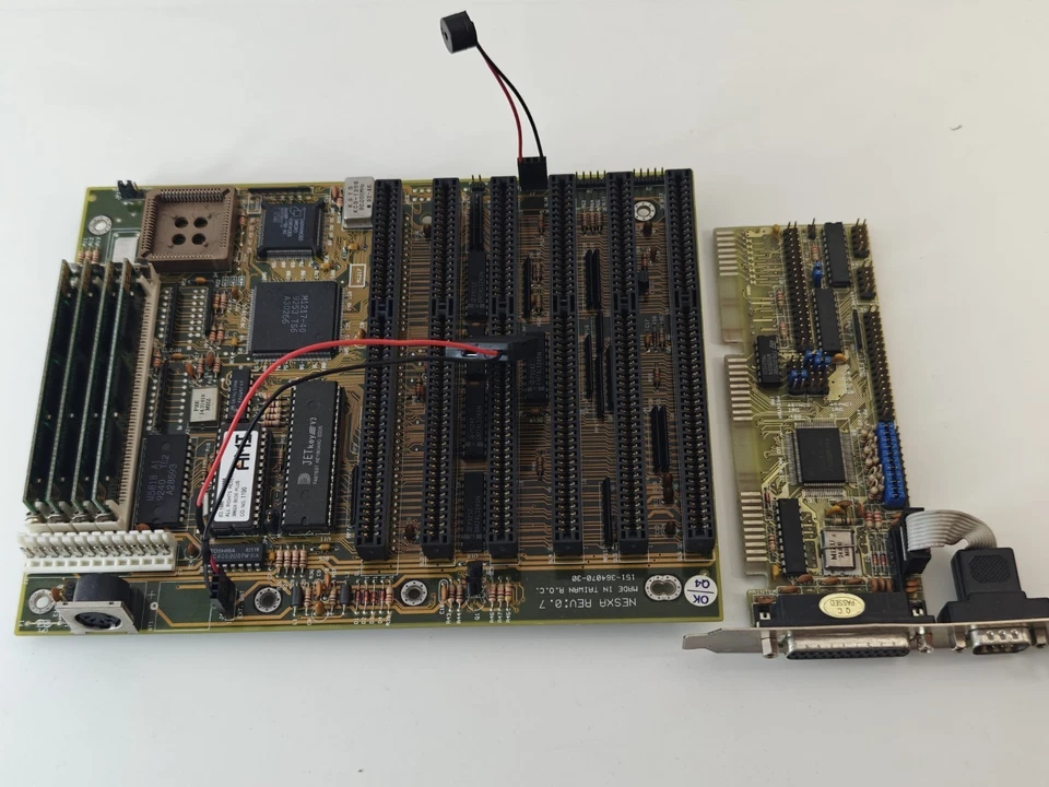 Scheda 386 Nesxa rev:0.7 + Am386 SX 40 Mhz + 4 MB RAM + ISA IDE + controller FDD - Immagine 2 di 4