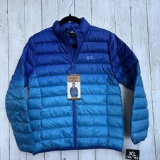 Eddie Bauer New Jacket Boys XL 14/16 Blue Down Packable Puffer Lightweight Youth