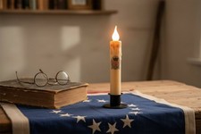 Primitive Handcrafted USA 250 Anniversary Fla...
