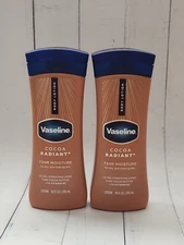 (Pack of 2) Vaseline Cocoa Radiant Body Lotion, 72-Hour Moisturizer, 10 fl oz