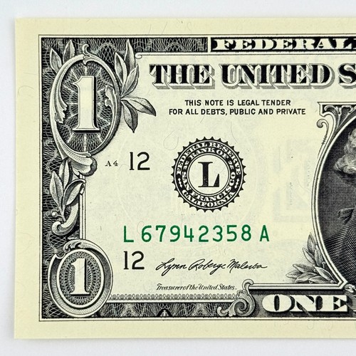 True Scattered Ladder 2-9 Full Complete Eight Digit Dollar Fancy Serial Number - Bild 5 von 6