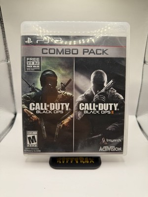 Call of Duty Black Ops 1 & 2 PS3 Combo Pack Complete 2 Games Tested Clean